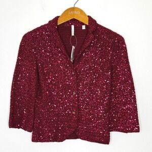 IISLI Tiffany Jacket Fuller Ruby Swarkovski New‎ Size 4